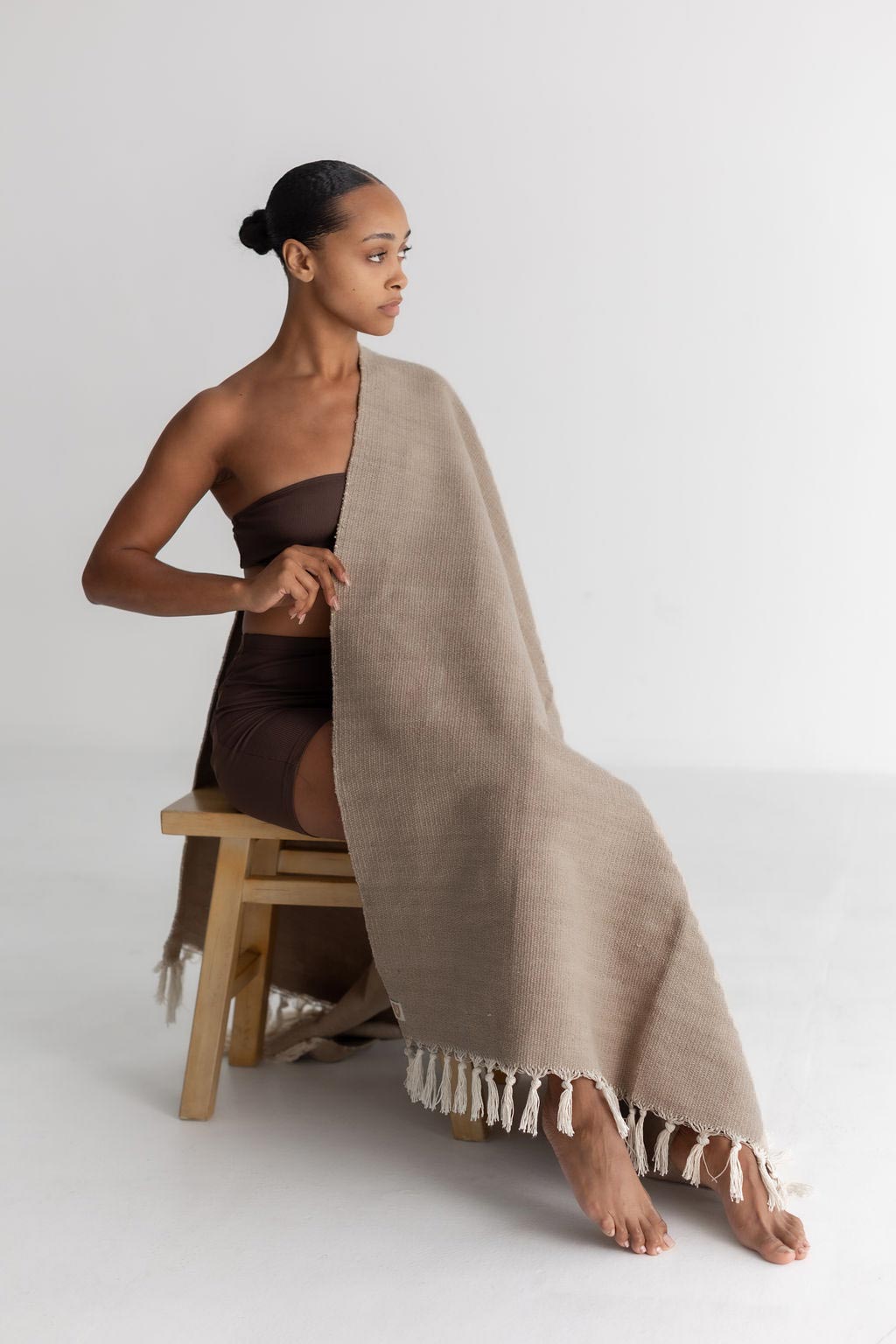 Organic Cotton Yoga Blanket - Naturally Dyed okoliving