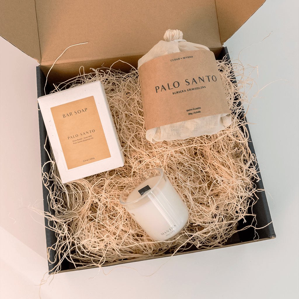 Palo Santo Self - Care Gift Set CEDAR AND MYRRH