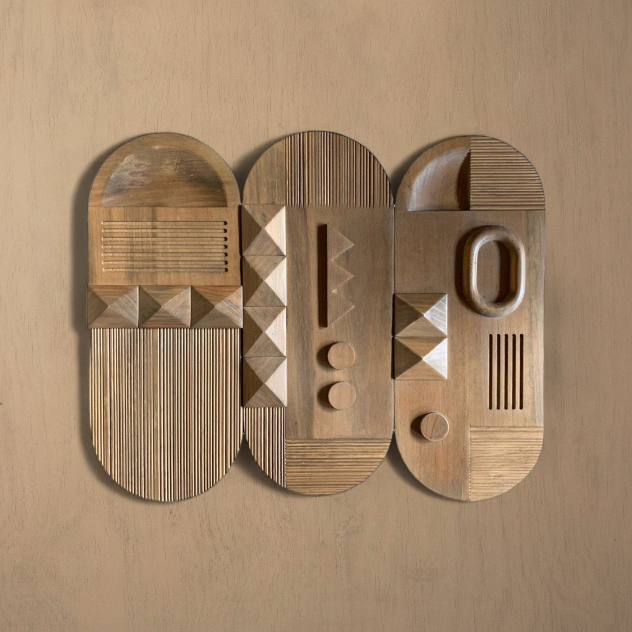 Planos Wooden Wall Art by Diego Olivero Studio MESO