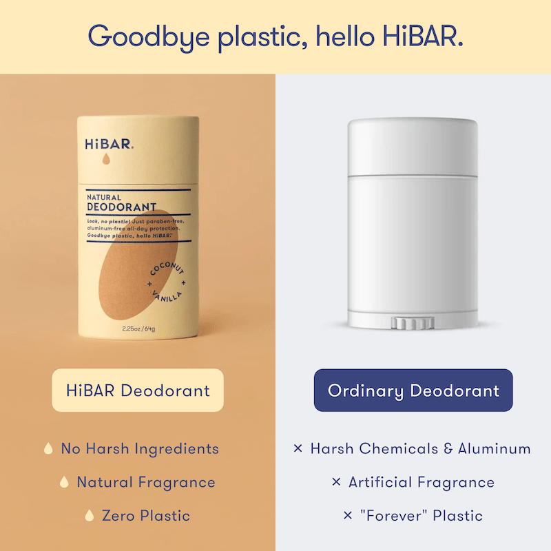 Plastic - Free Deodorant HiBAR