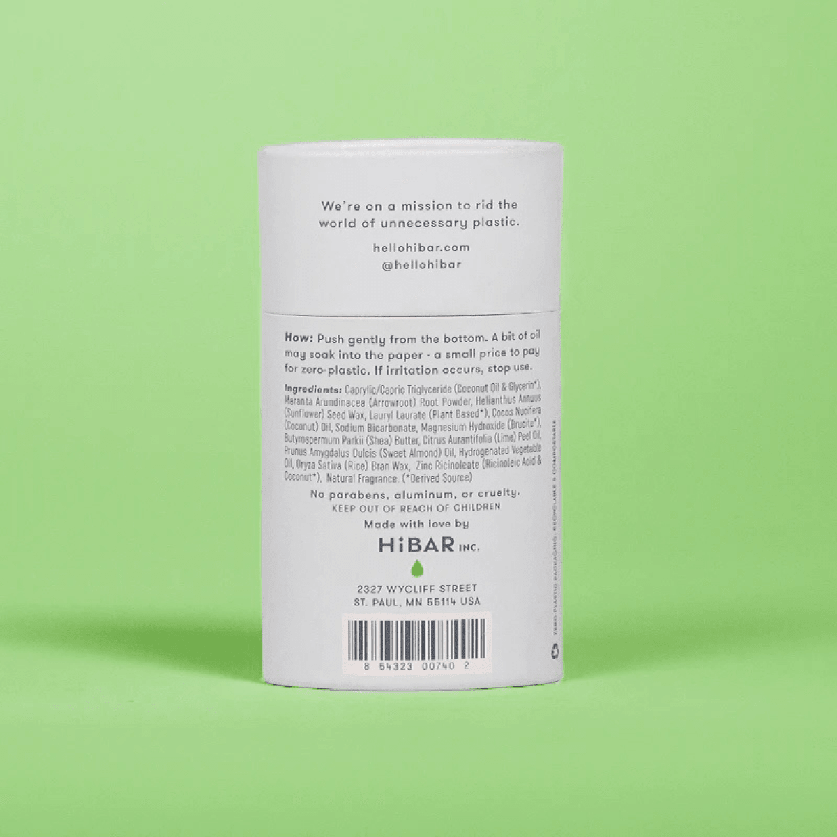 Plastic-Free Deodorant HiBAR