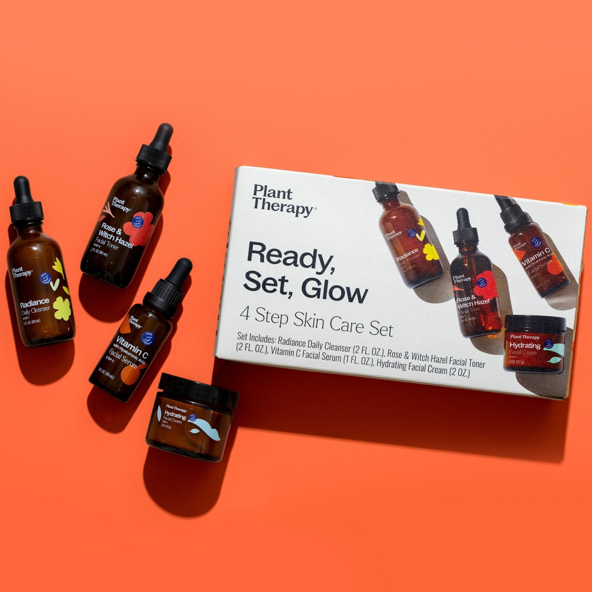 Ready, Set, Glow 4 Step Skin Care Set Plant Therapy