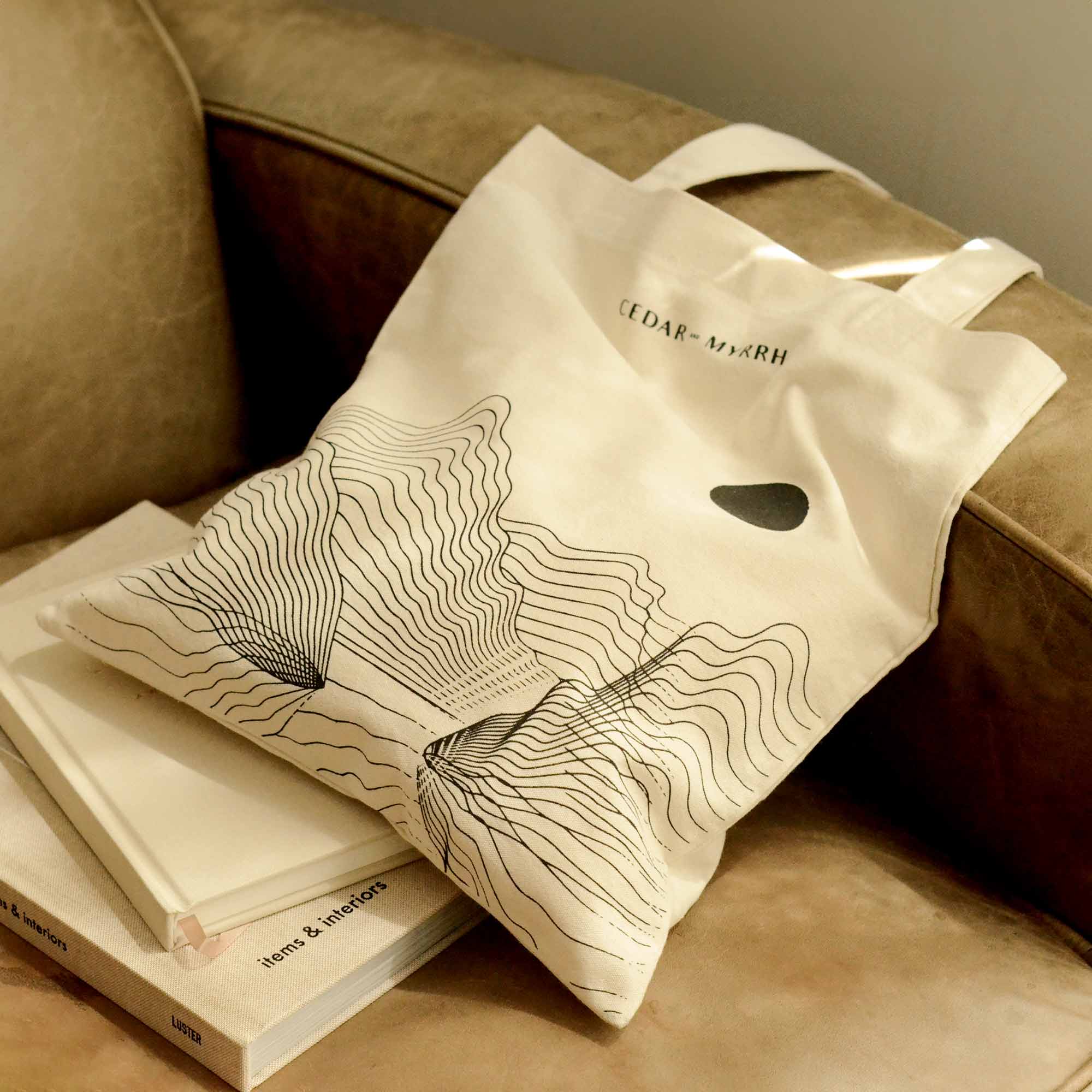 REFLECT Canvas Tote Bag CEDAR AND MYRRH