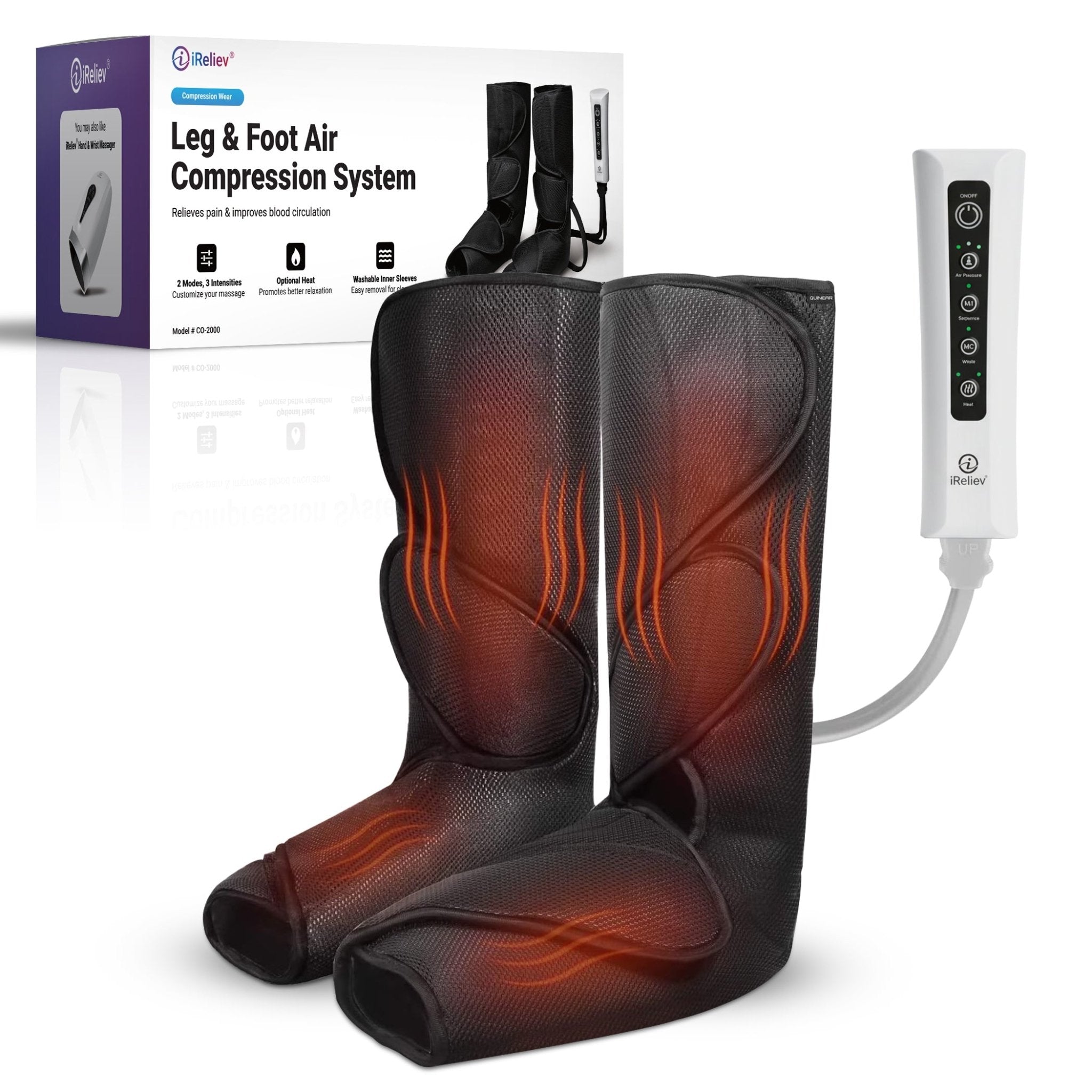 Relaxable Leg & Foot Air Compression System iReliev