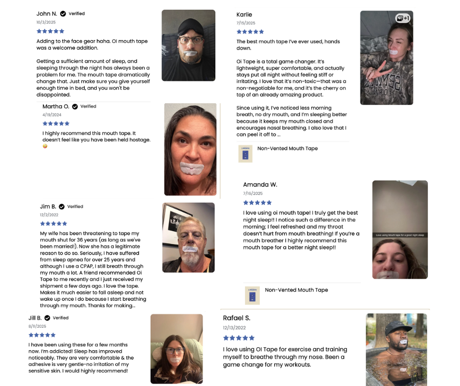 oi tape™ Vented Mouth Tape