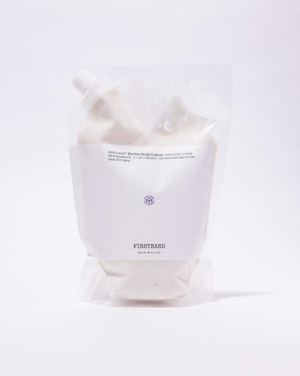 Firsthand Supply Revive Body Lotion Refill 33.8 oz clear pouch