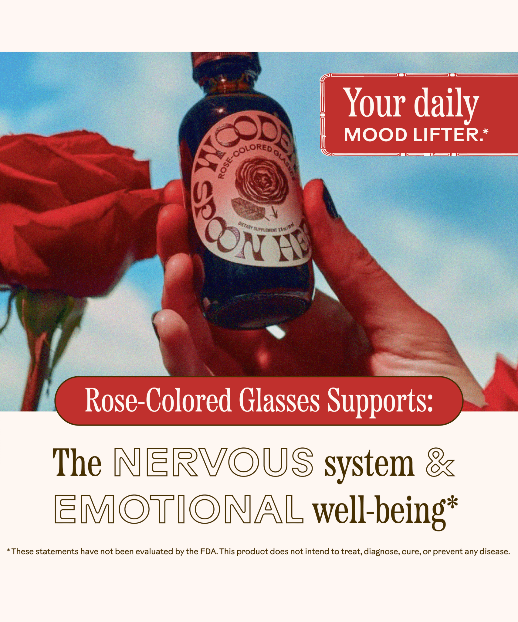 Rose - Colored Glasses WOODEN SPOON HERBS