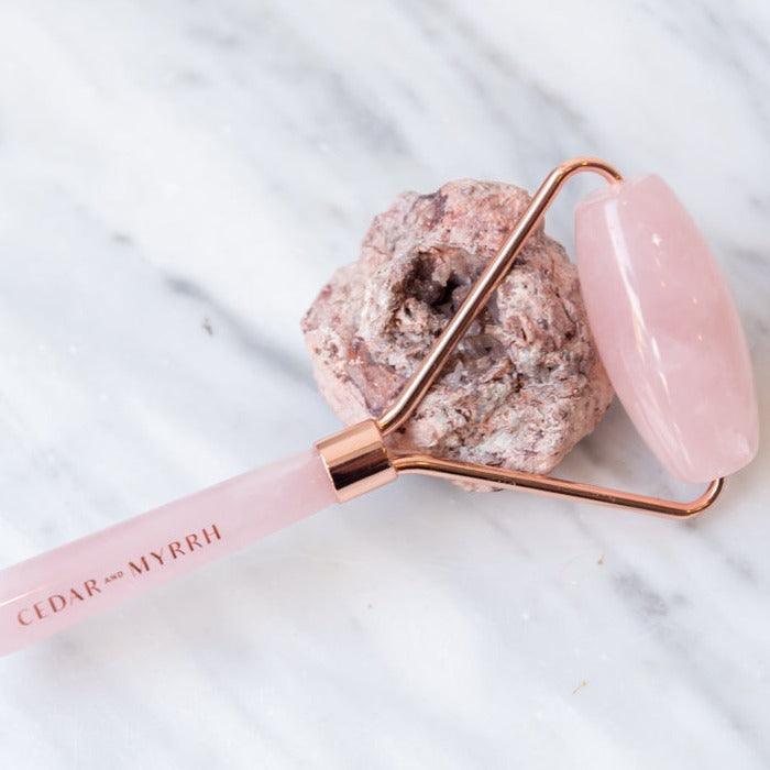Rose Quartz Facial Roller CEDAR AND MYRRH