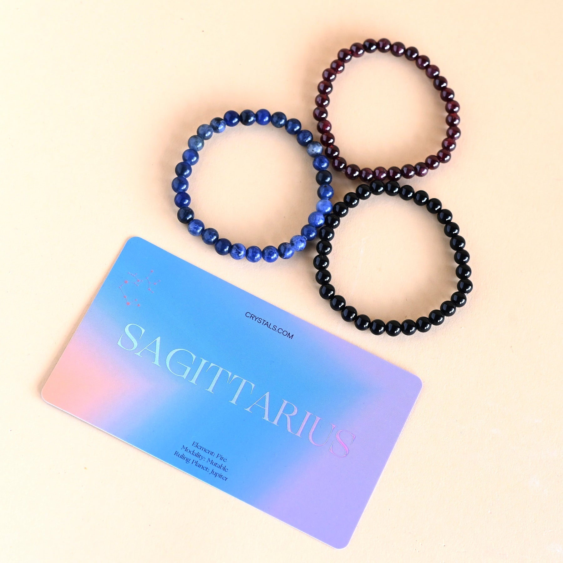 Sagittarius Bracelet Trio CRYSTALS.COM