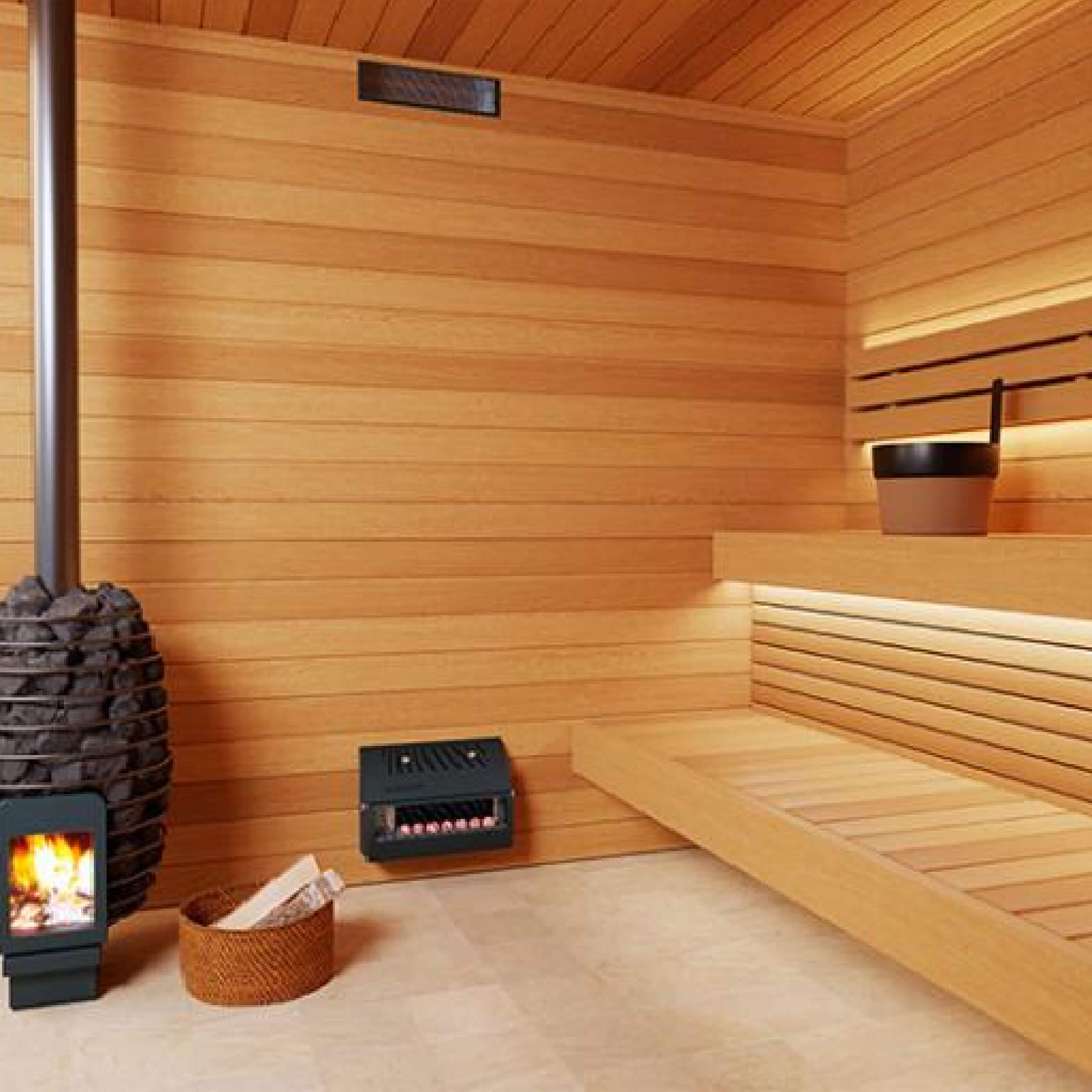 Saunum AirSolo 70/80 Wall-Mount Sauna Temp & Steam Equalizer (SAK48592)