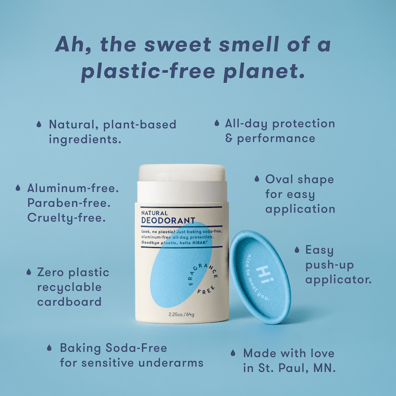 Sensitive Plastic - Free Deodorant HiBAR