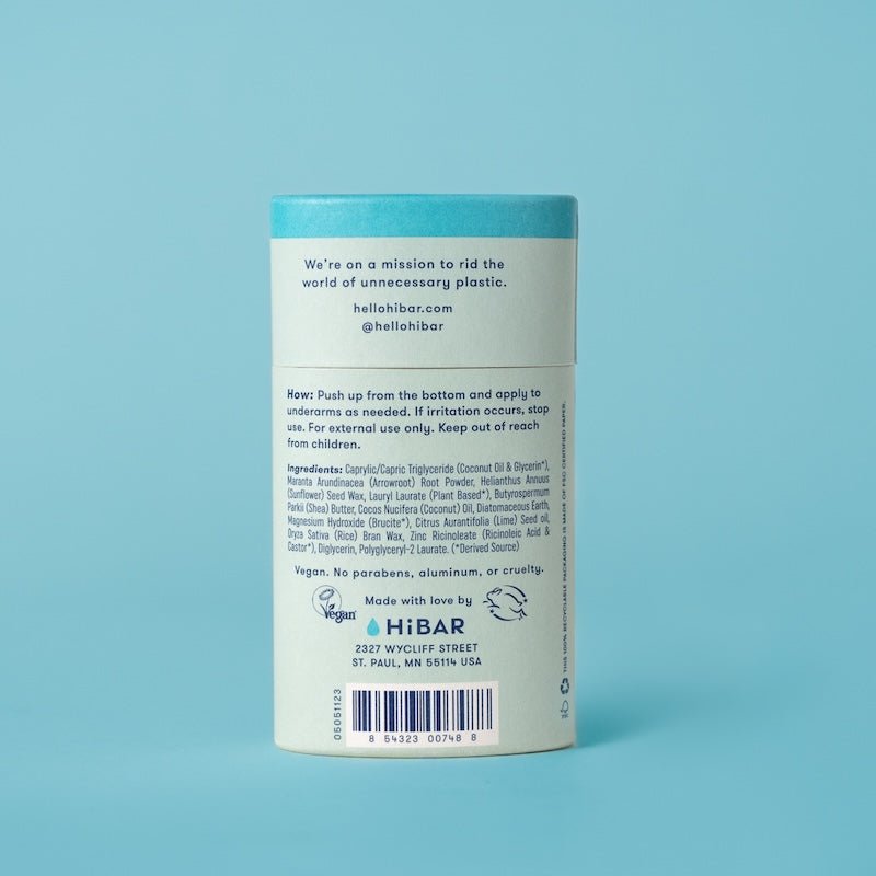 Sensitive Plastic - Free Deodorant HiBAR