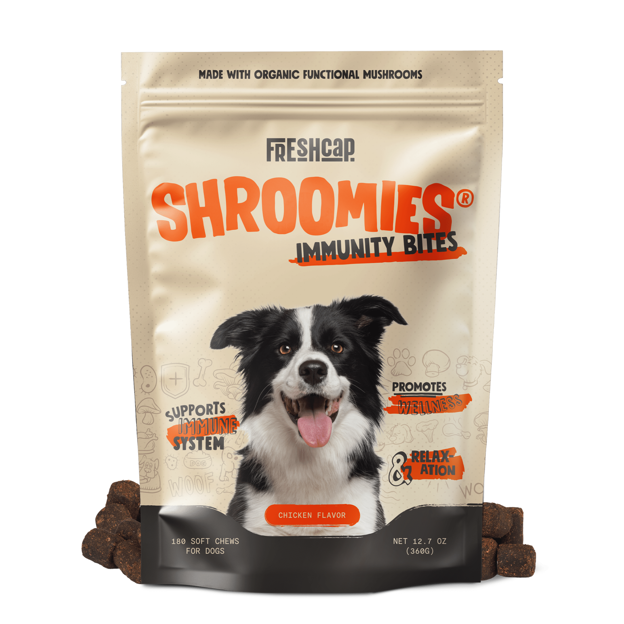 Shroomies® - Mushrooms For Dogs FreshCap Mushrooms