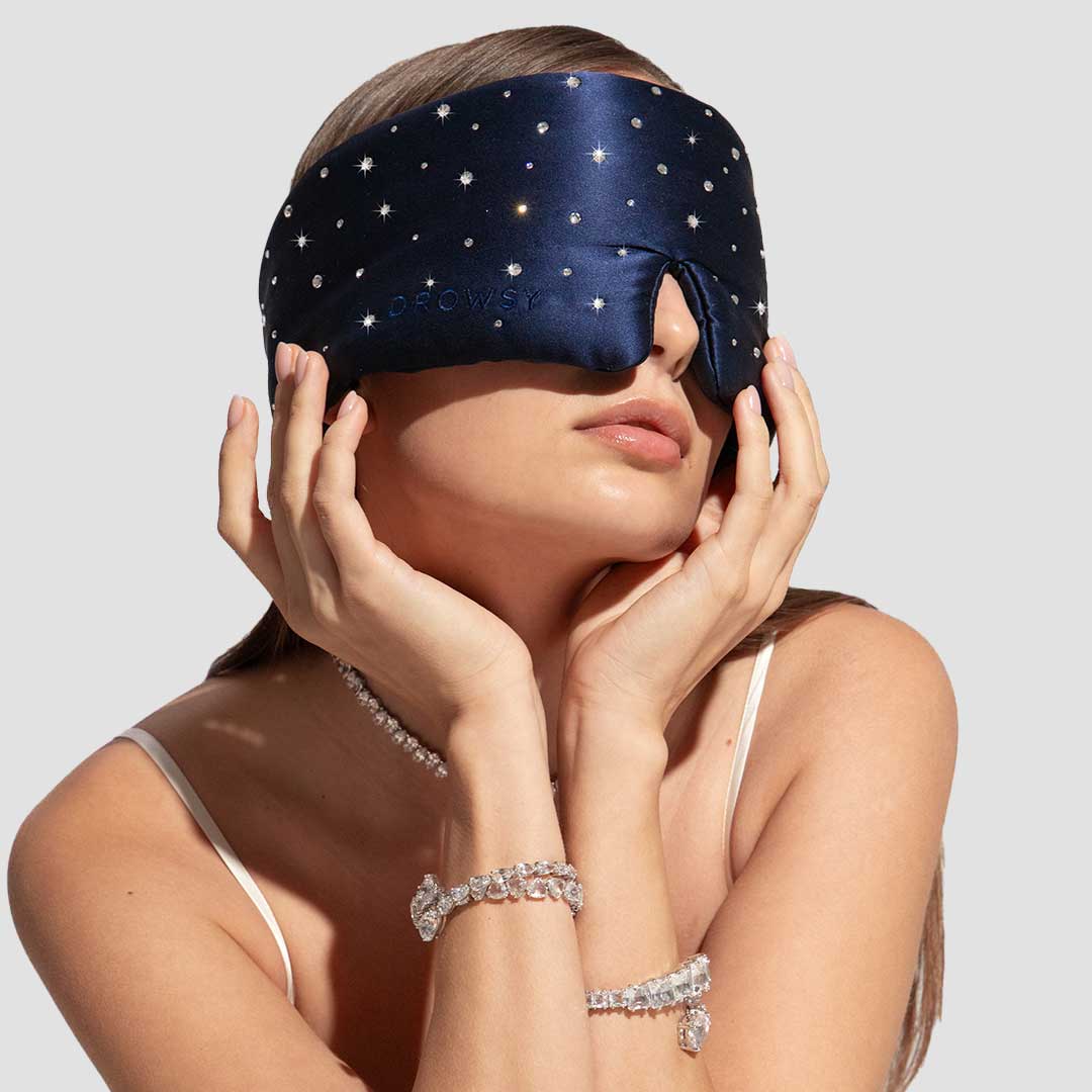 Silk Sleep Eye Mask Crystals by Swarovski® Drowsy