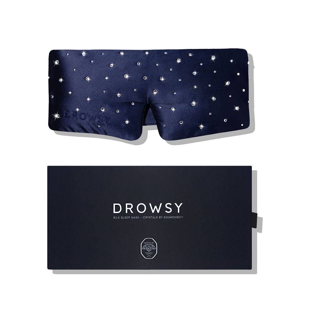 Silk Sleep Eye Mask Crystals by Swarovski® Drowsy