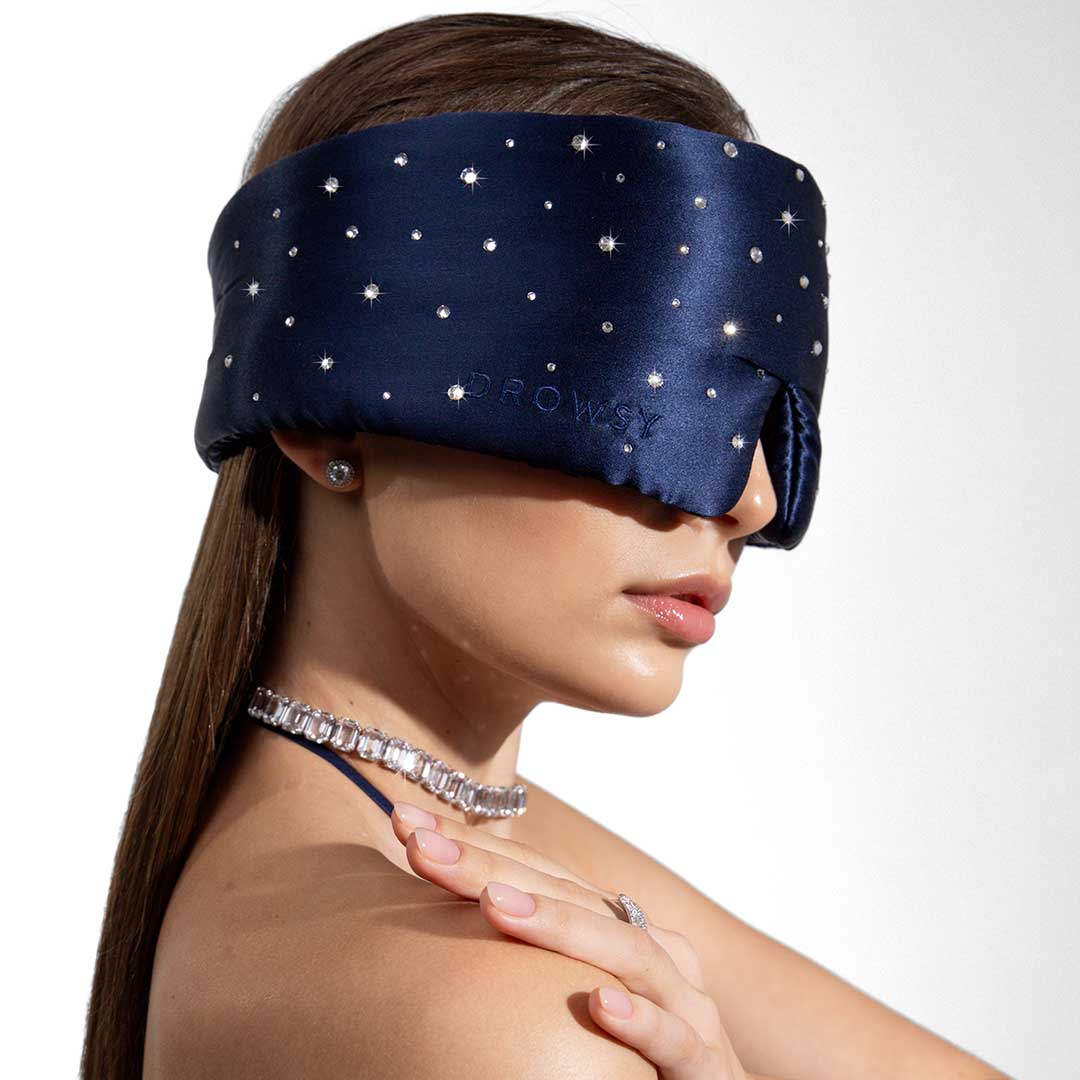 Silk Sleep Eye Mask Crystals by Swarovski® Drowsy
