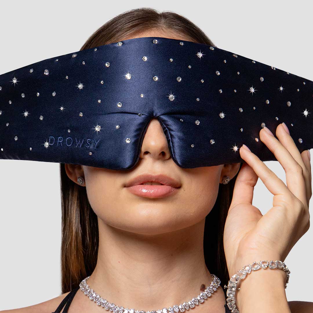 Silk Sleep Eye Mask Crystals by Swarovski® Drowsy