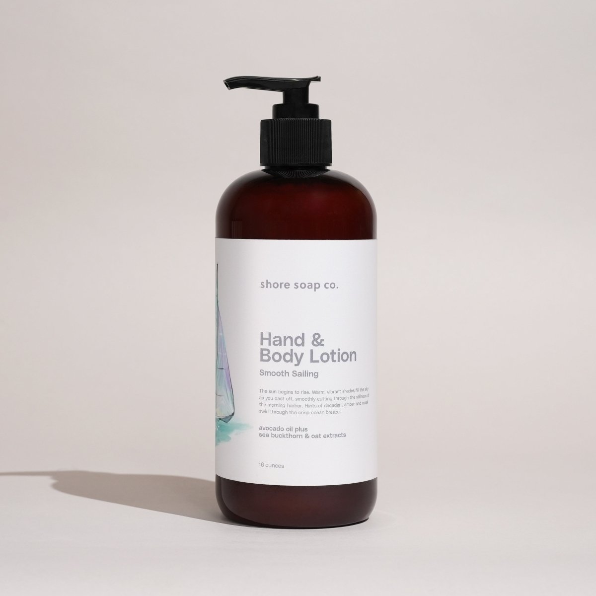Smooth Sailing Hand & Body Lotion (Amber) Shore Soap Co.