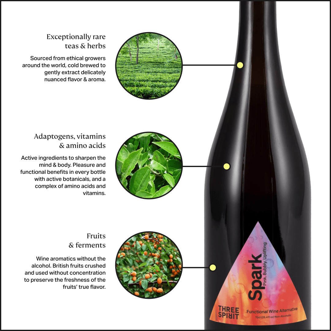 Spark • Non - Alcoholic Sparkling Alternative • The Party Starter Three Spirit US