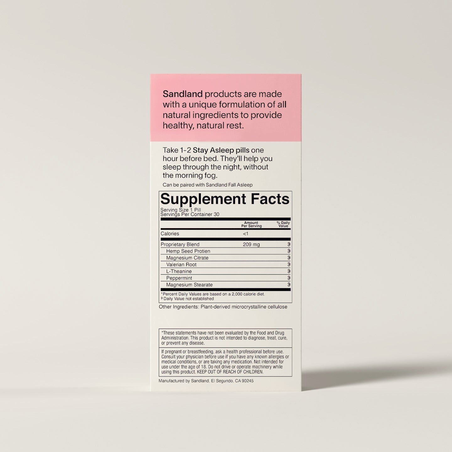 Stay Asleep Sandland Sleep