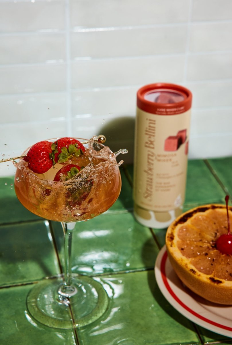 Strawberry Bellini Mimosa Mixer Tallboy Teaspressa