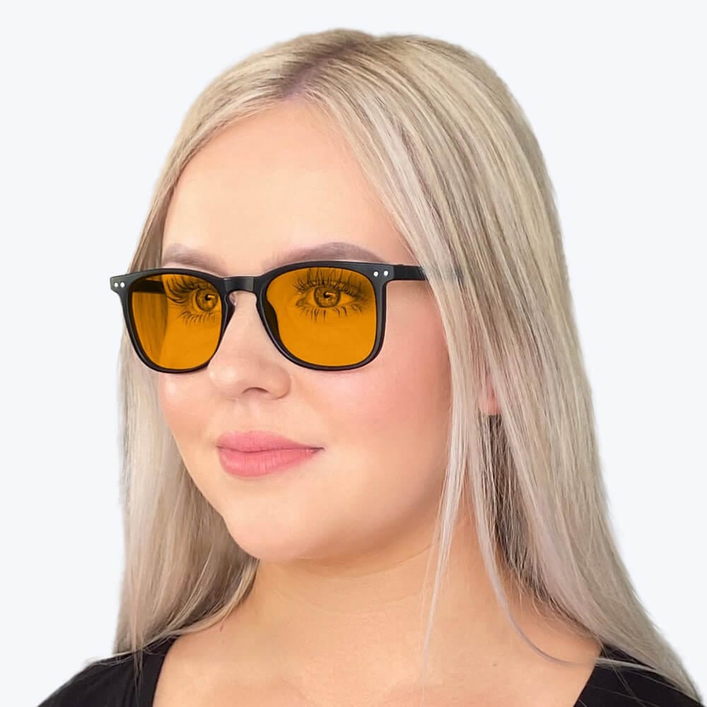 SunDown Taylor Blue Blocking Glasses - Black BlockBlueLight