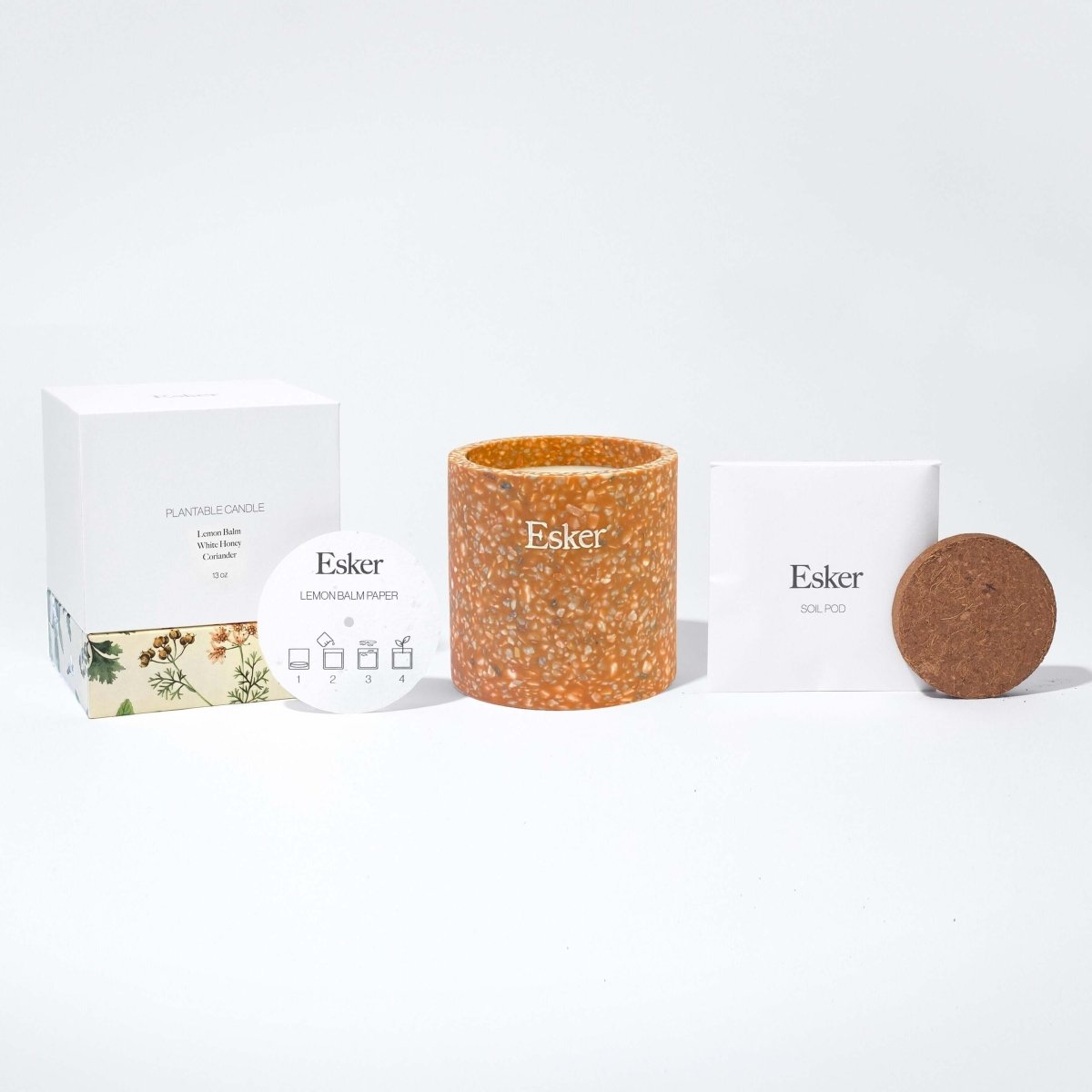 Terracotta Plantable Candle Esker