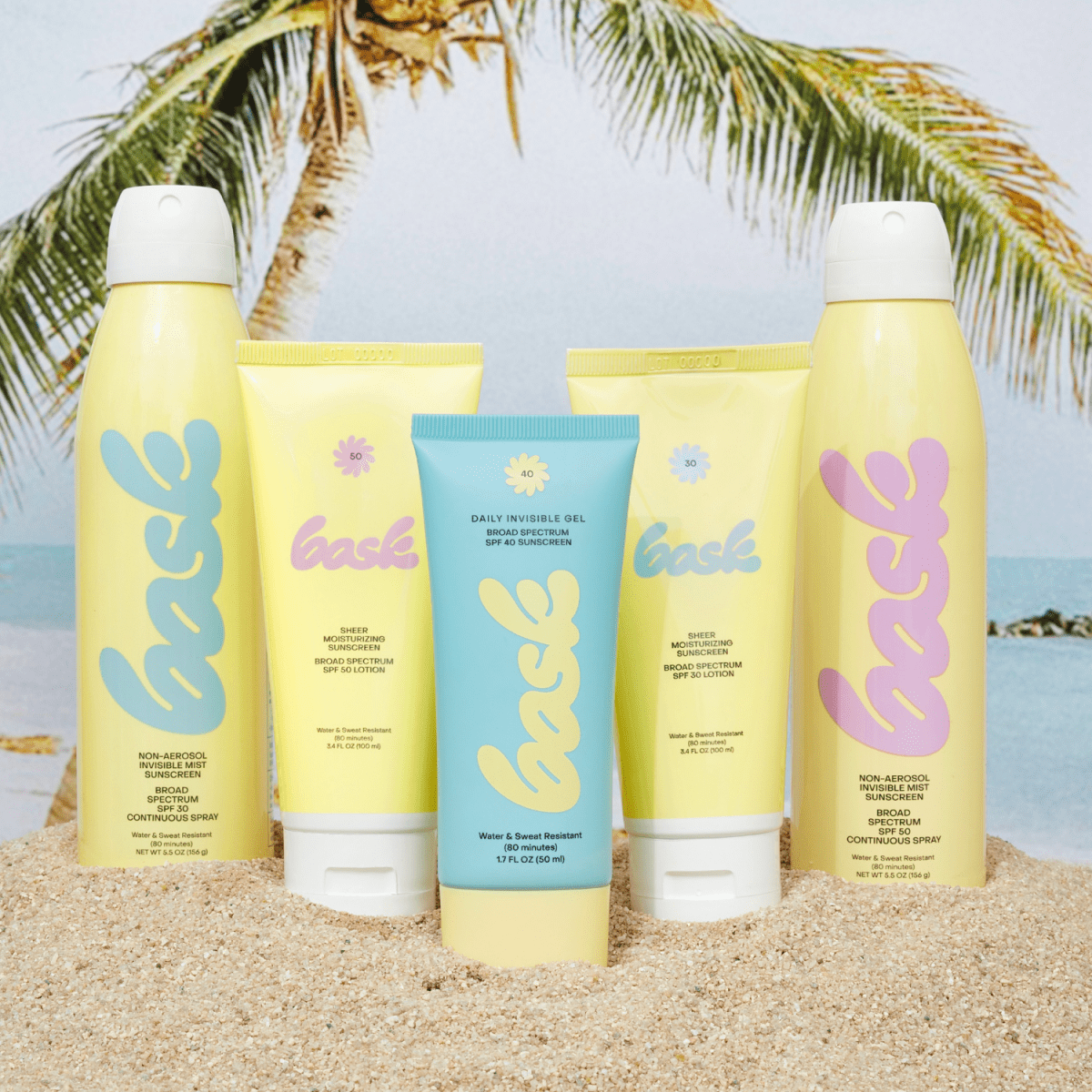 The Fab Five Bask Suncare