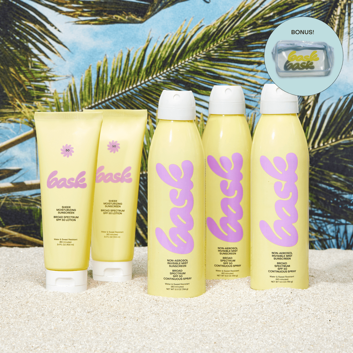 The Paradise Pack Bask Suncare