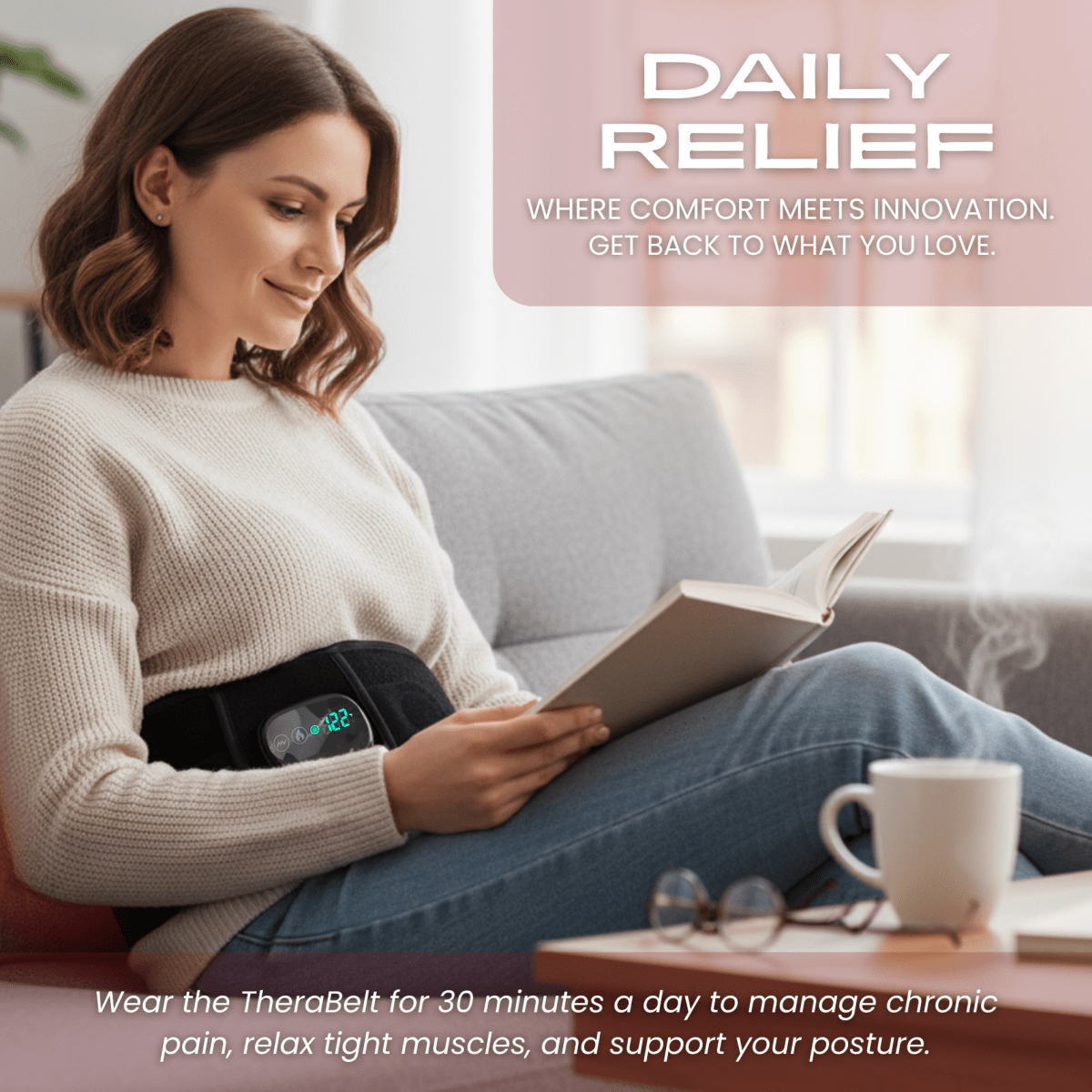 TheraBelt Red Light Therapy Recovery Belt Therasage