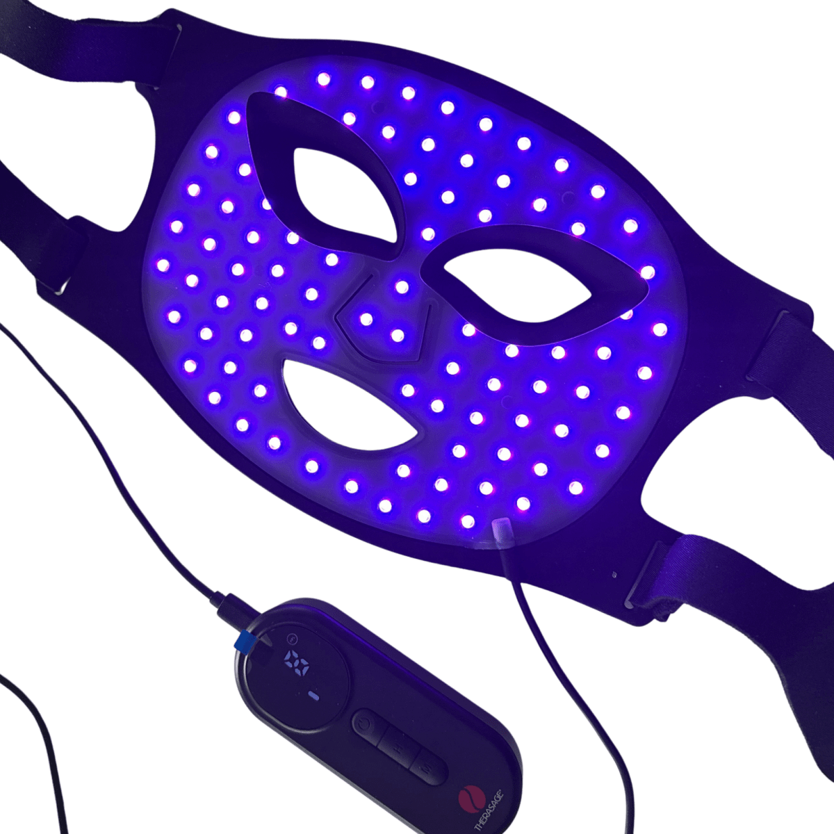 TheraGlow Mask2Go™ Red Light Therapy LED Face Mask Therasage