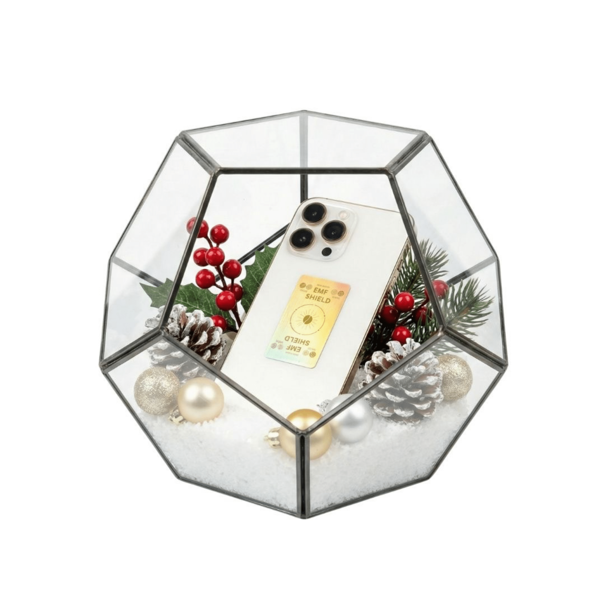 TheraProtect EMF Harmonizer - Gold - Cell Phone / Laptop / Tablet EMF Shield (2 Pack) Therasage