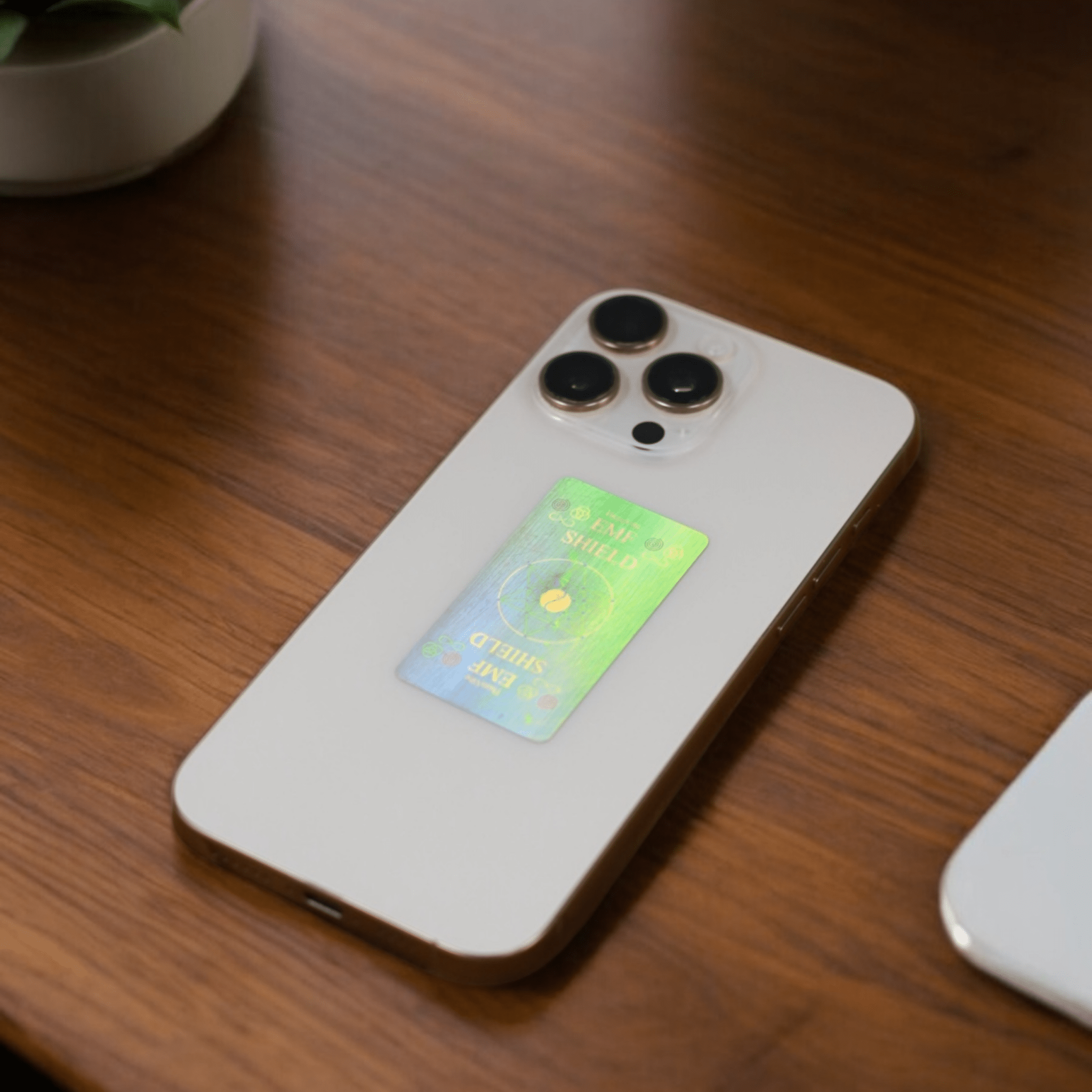 TheraProtect EMF Harmonizer - Gold - Cell Phone / Laptop / Tablet EMF Shield (2 Pack) Therasage