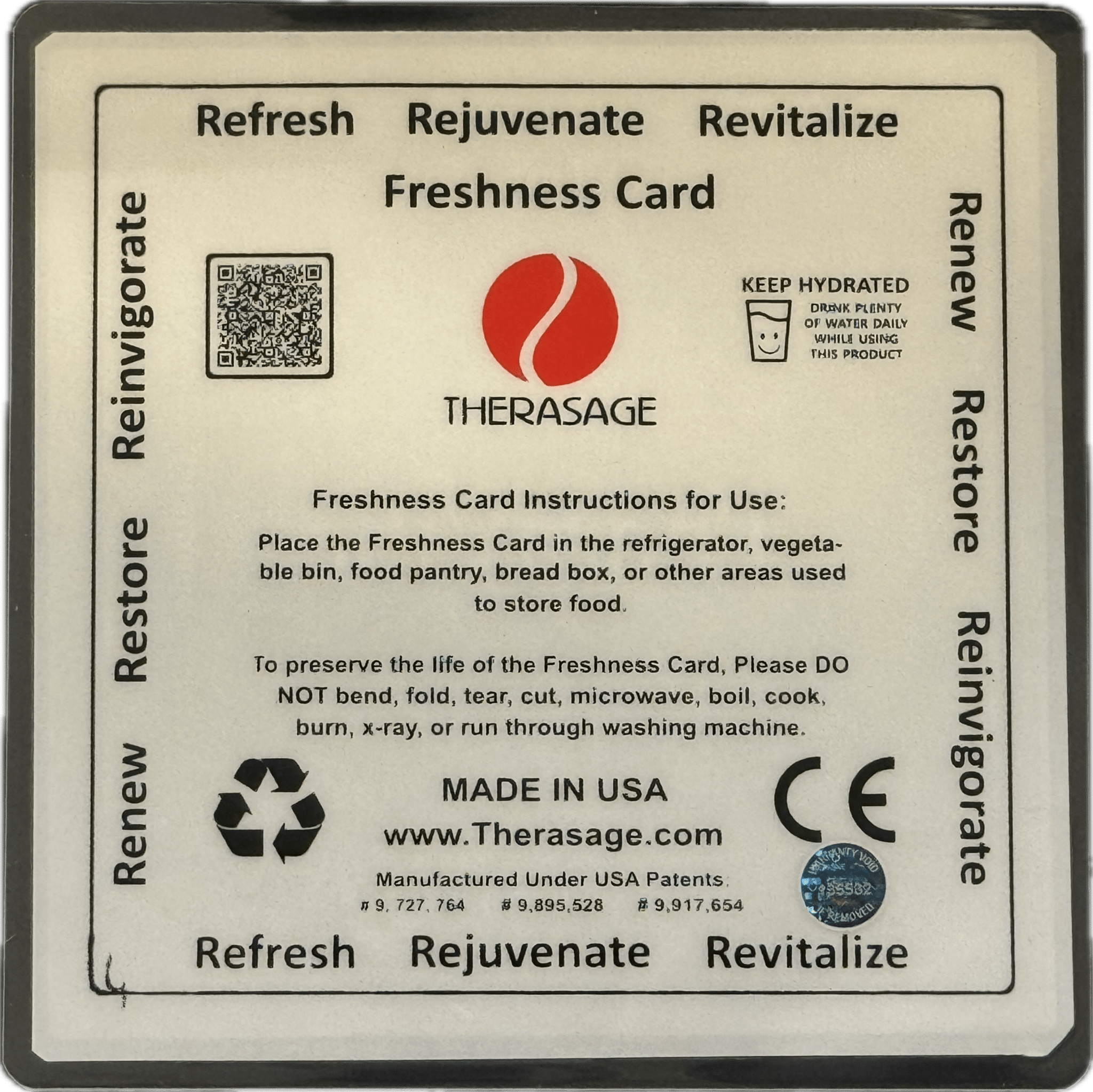 TheraVibe - 6x6 Card - Freshness Therasage