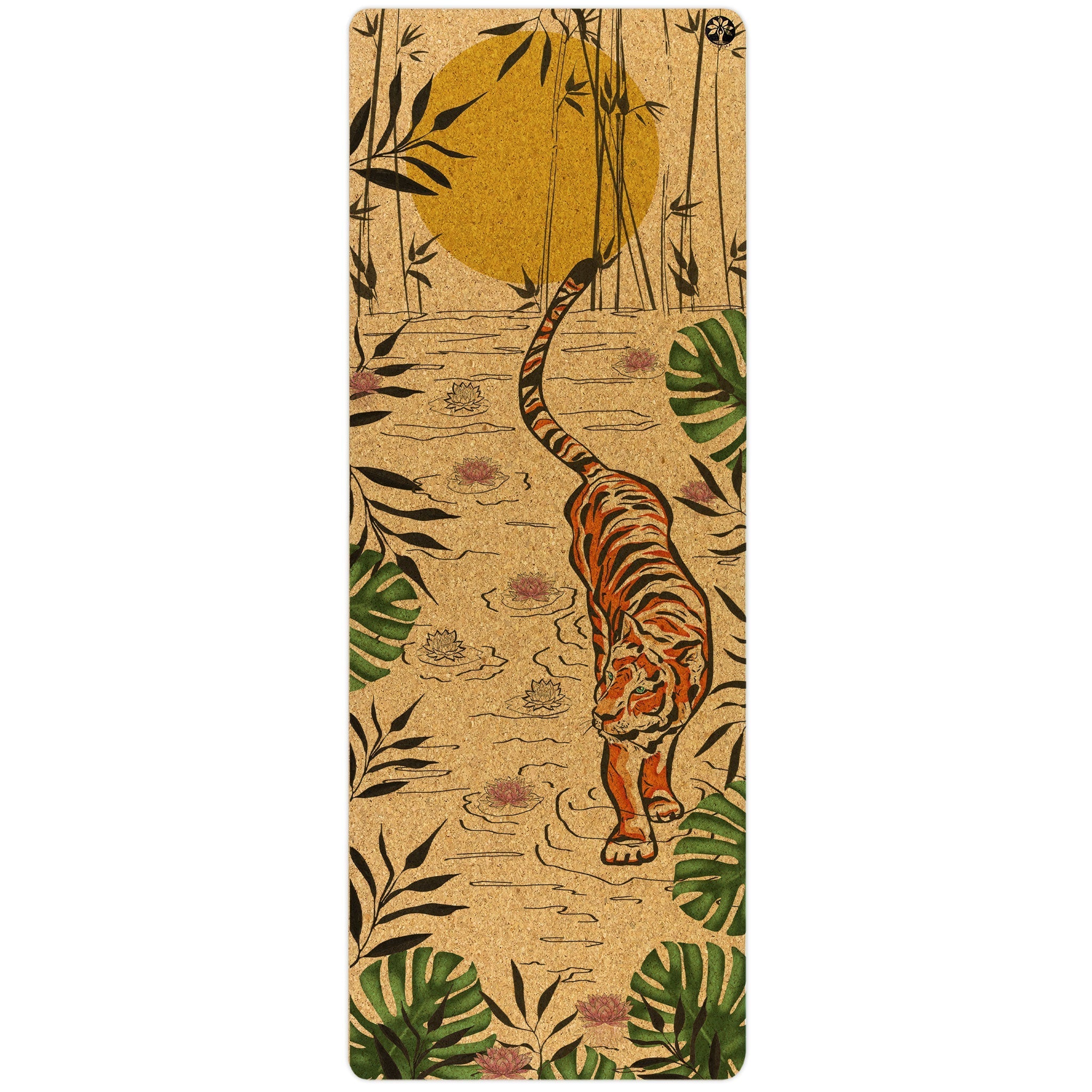 Tiger Lotus Nomad Cork Yoga Mat Yoloha Yoga