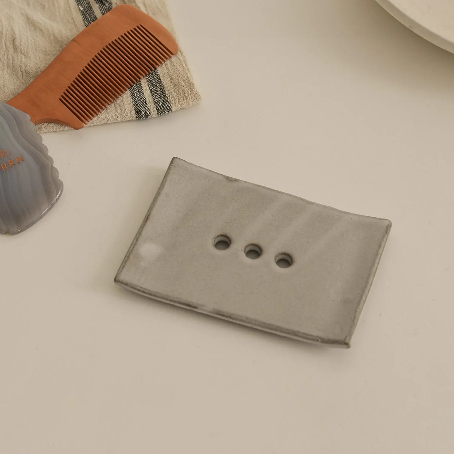 Sand Ceramic Soap Dish