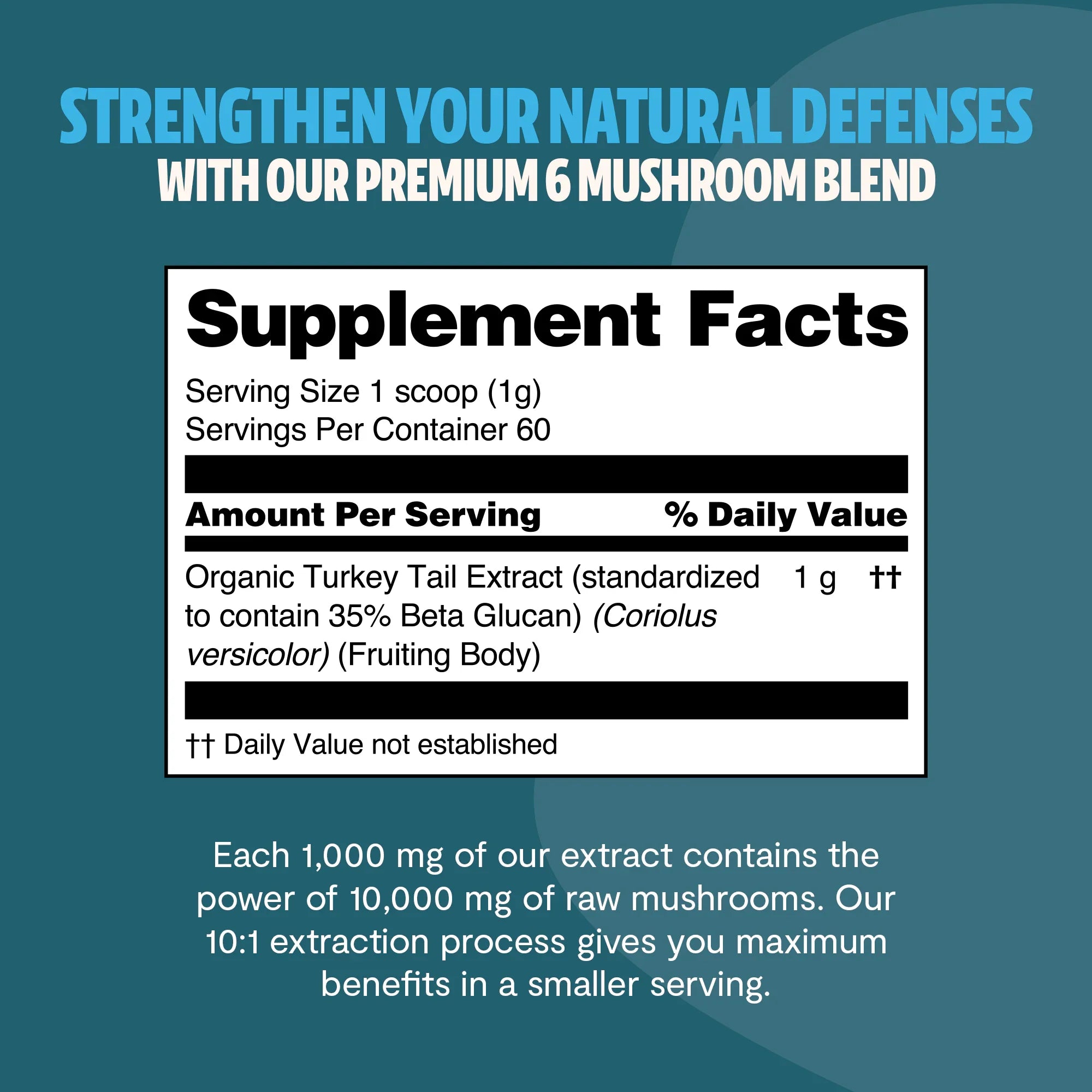 Turkey Tail Mushroom Extract Powder FreshCap Mushrooms