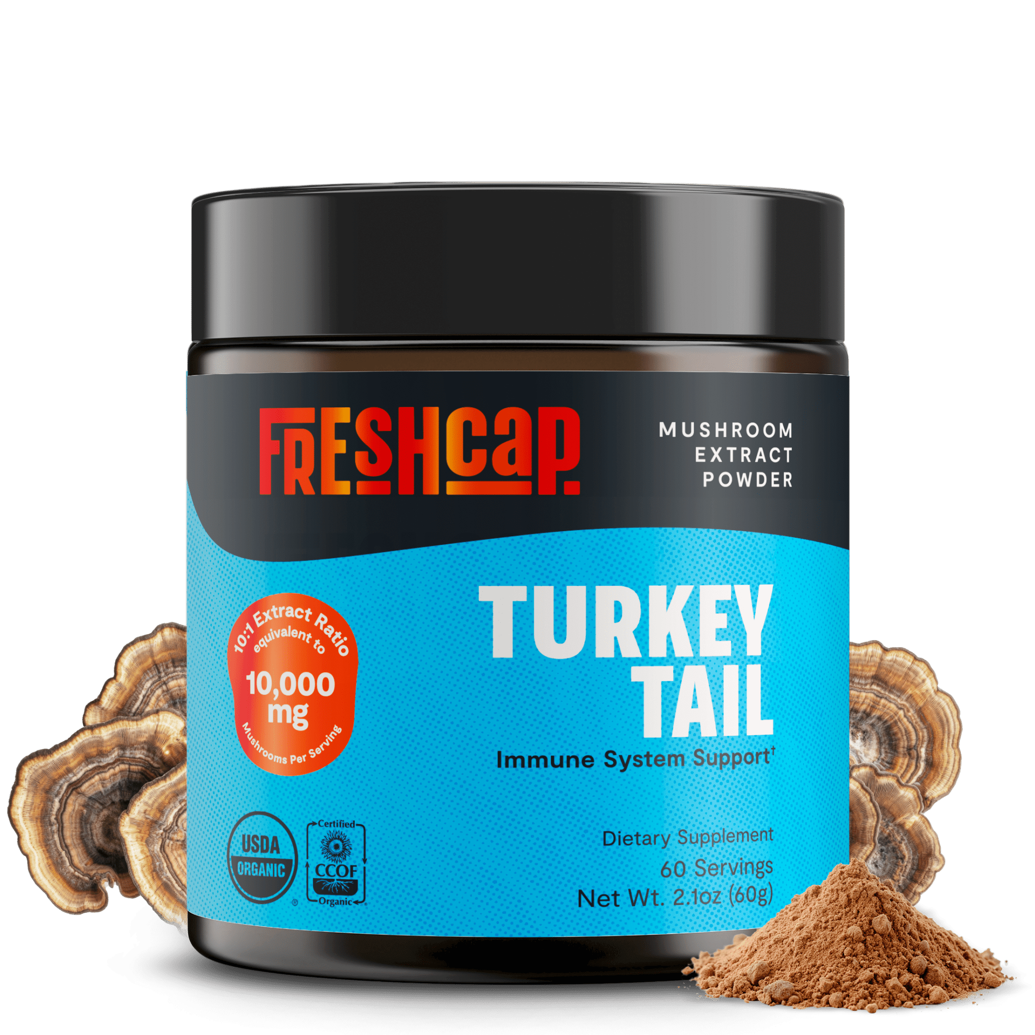 Turkey Tail Mushroom Extract Powder FreshCap Mushrooms