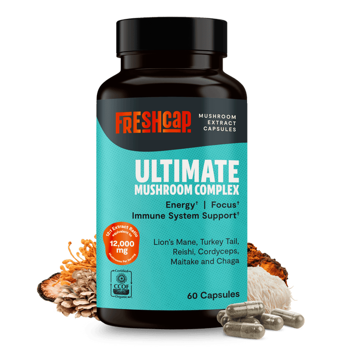 Organic Mushroom Complex Supplement Capsules