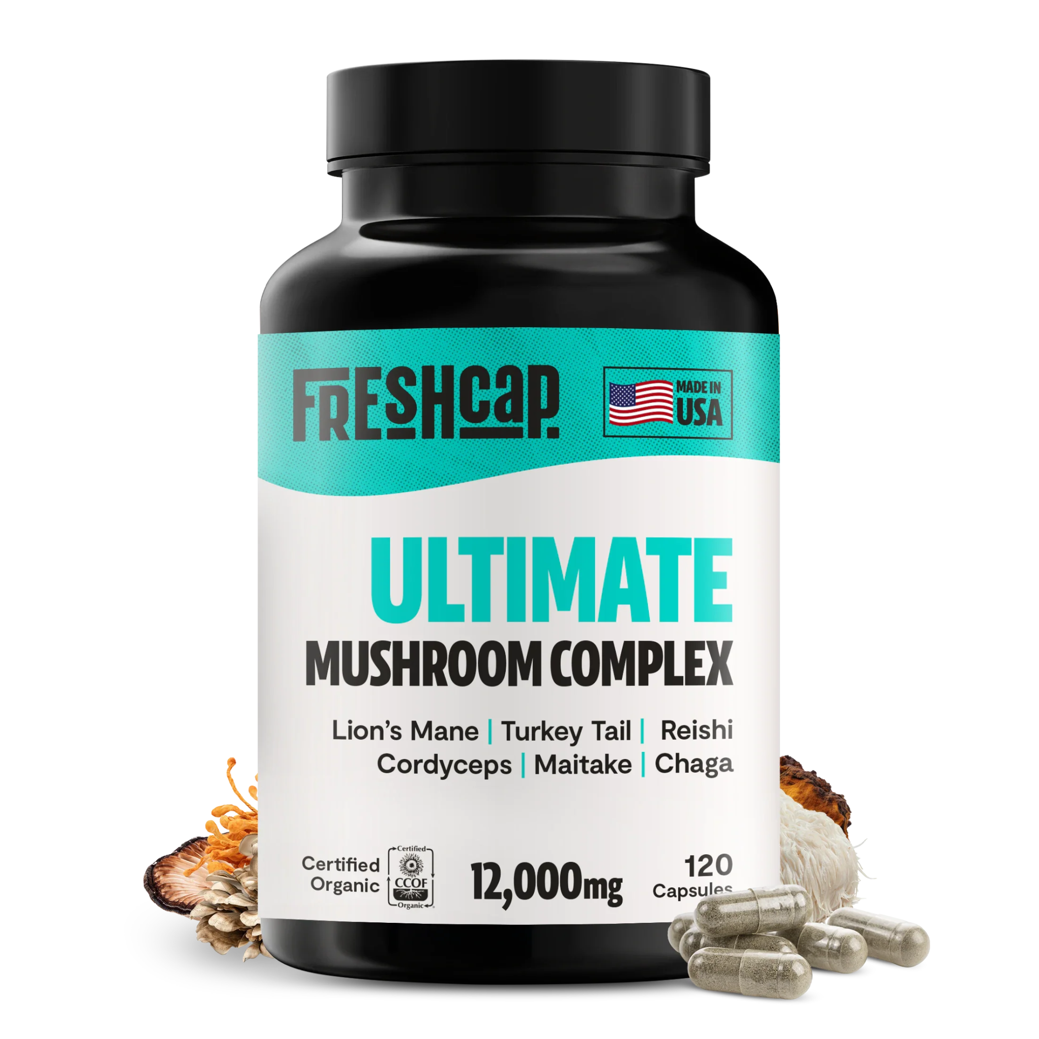 Ultimate Mushroom Complex Capsules FreshCap Mushrooms