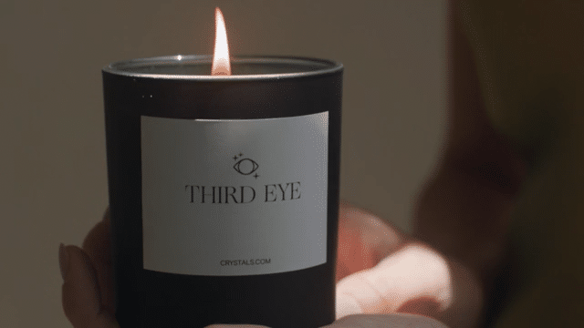 THIRD EYE Candle CRYSTALS.COM