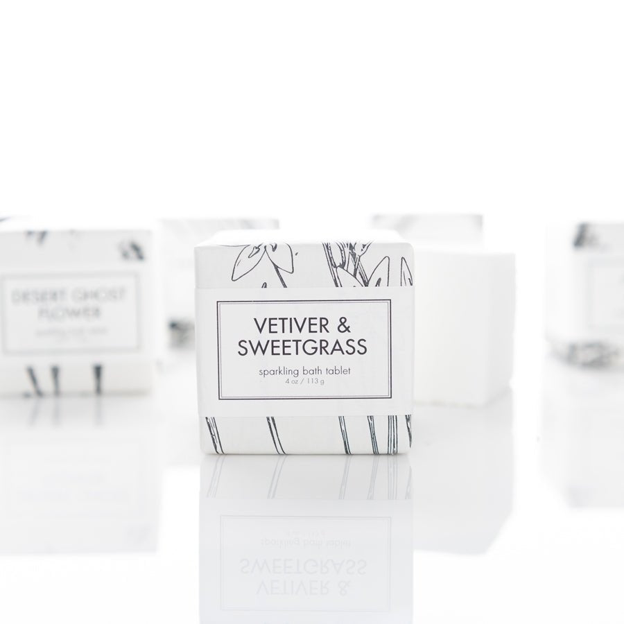 Vetiver & Sweetgrass - Sparkling Bath Tablets Formulary 55