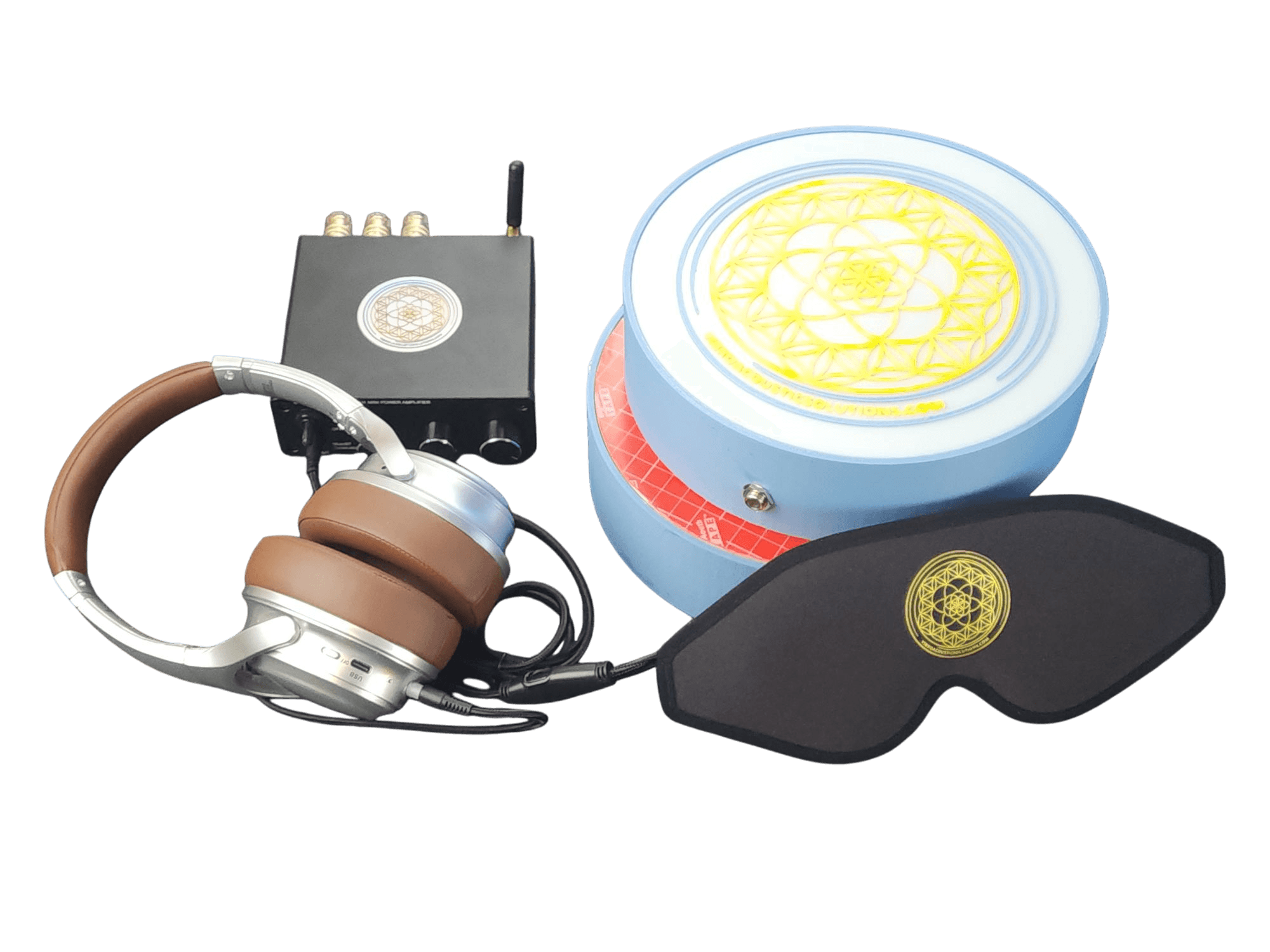 Vibroacoustic Therapy Massage Table Attachments with custom Amplifier Bundle Vibroacoustic Solutions