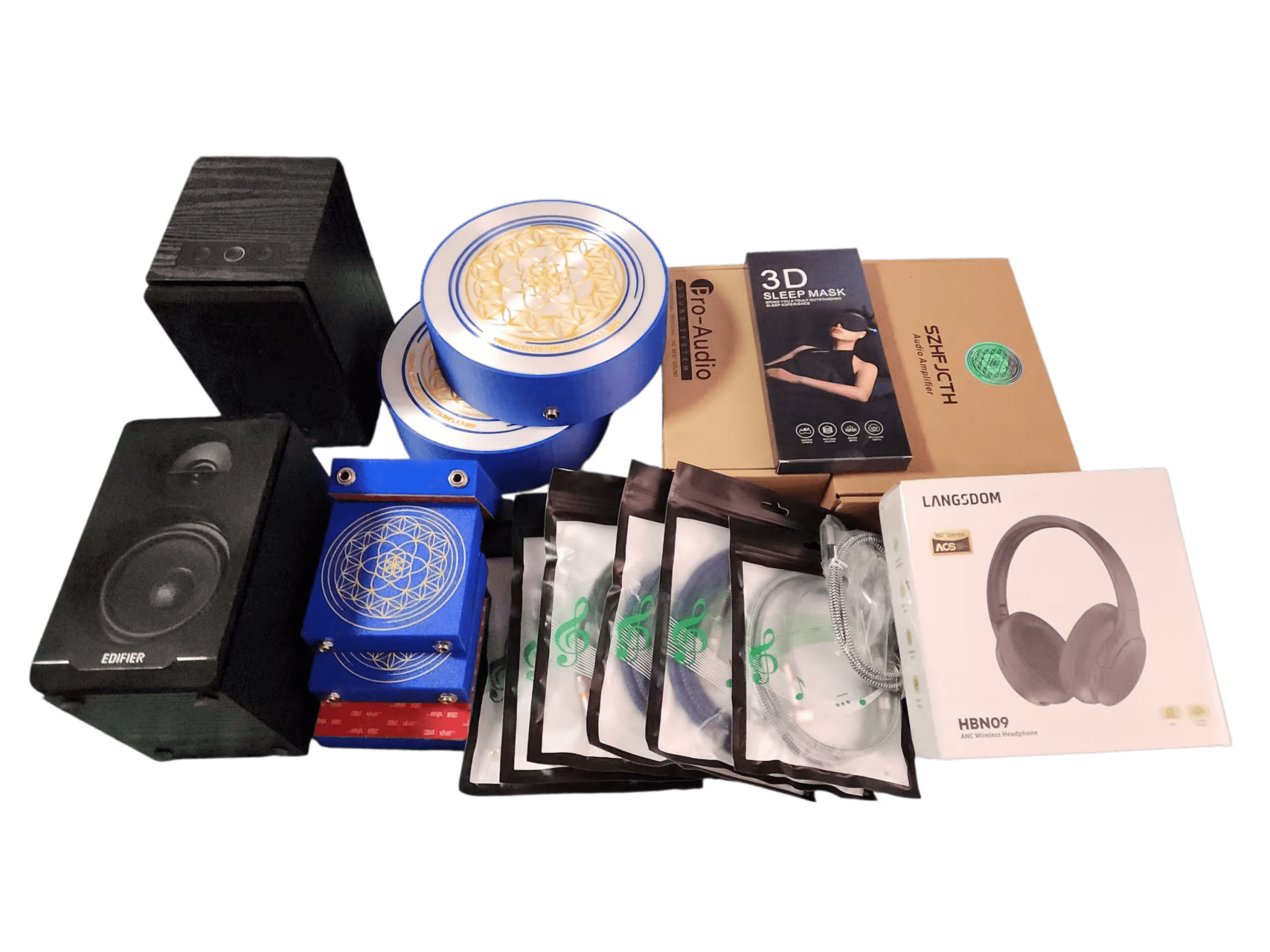 Vibroacoustic Therapy Massage Table Attachments with custom Amplifier Bundle Vibroacoustic Solutions