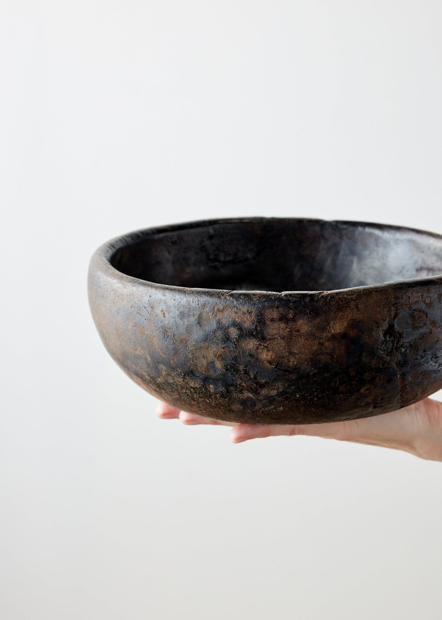 Vintage Iroko Wood Bowl Kanju Interiors