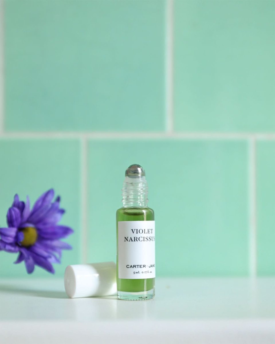 Violet Narcissus Roll - on Aroma Carter + Jane