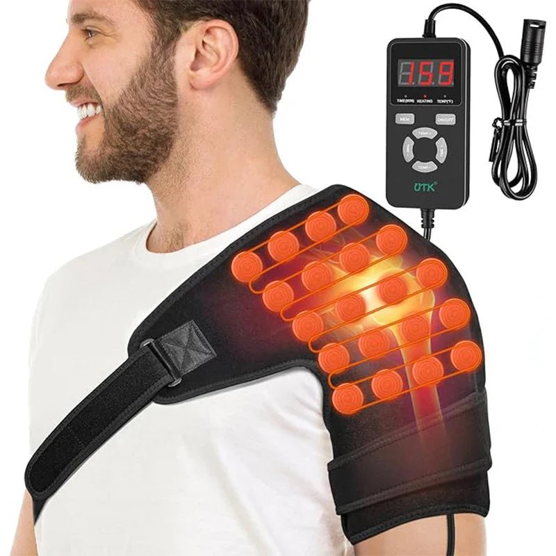 Wearable Far Infrared Heating Pad for Shoulder Pain Relief iReliev