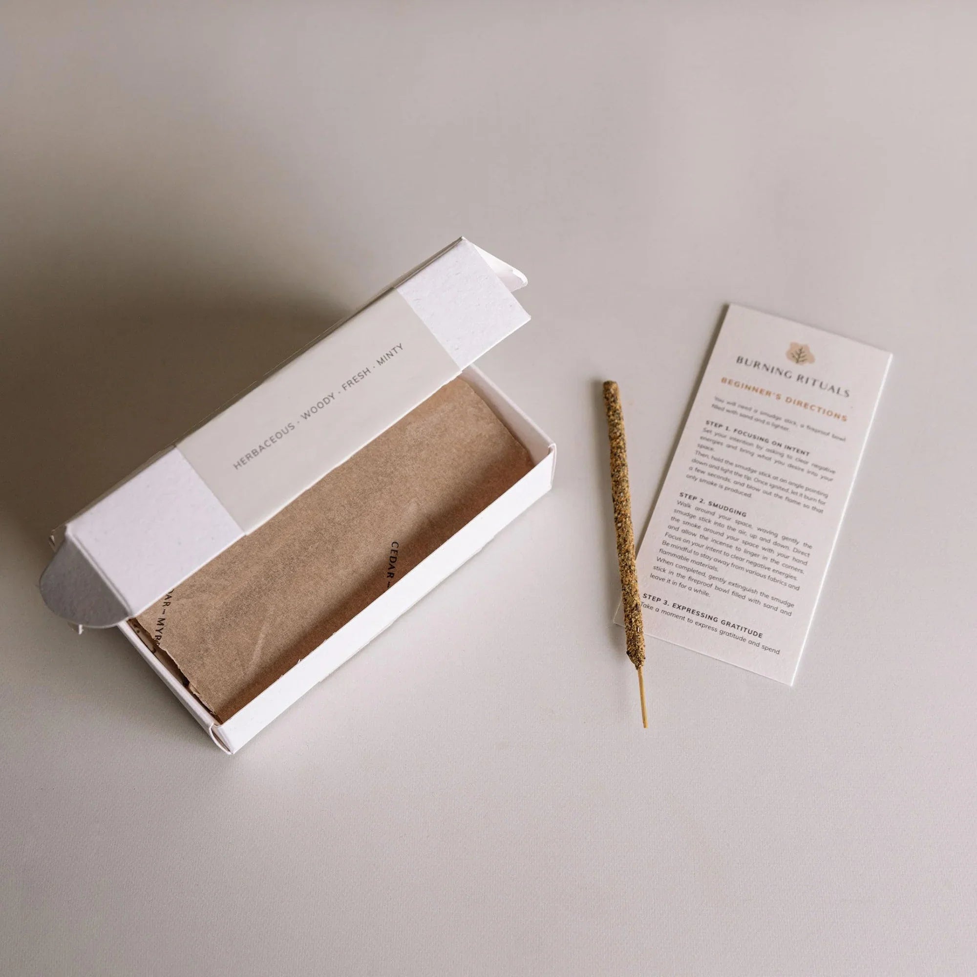 White Sage Incense Sticks – 30 Mini Hand-Rolled Sticks from Peru (4.2")