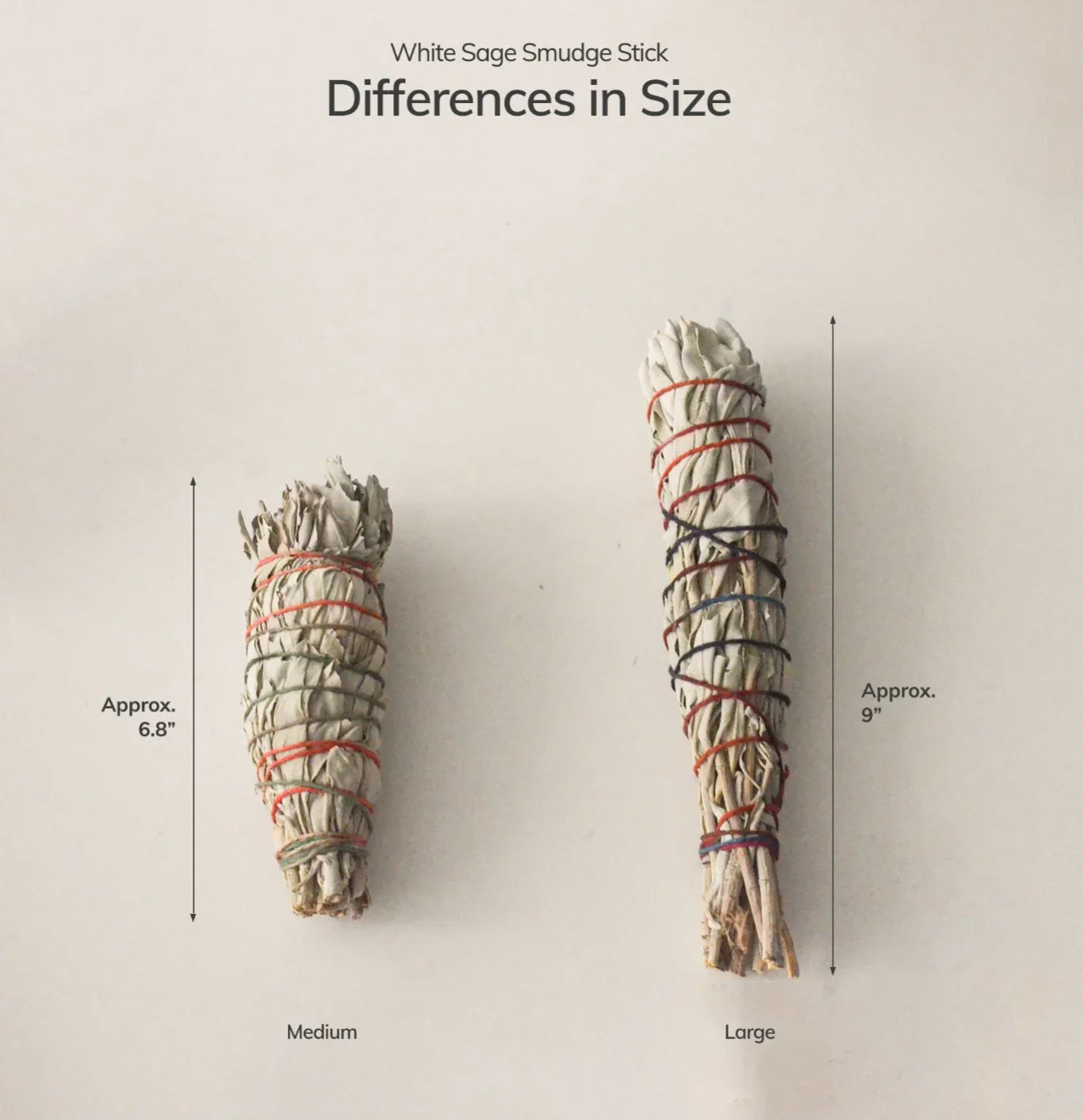 Organic White Sage Smudge Stick - Large