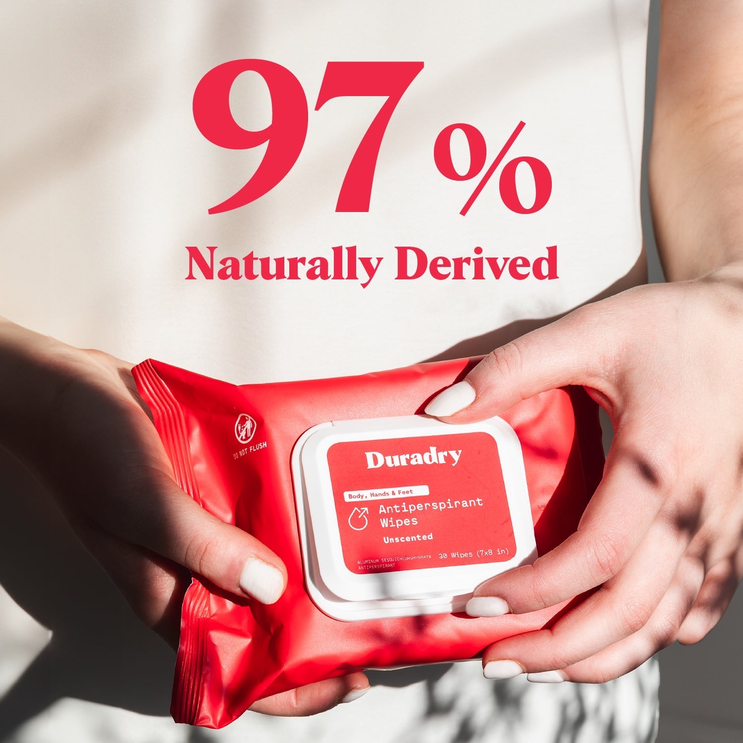 Whole Body Antiperspirant Wipes Duradry
